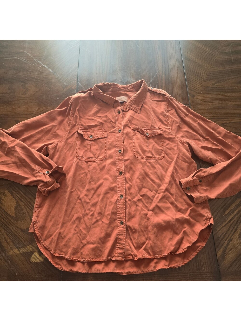 Universal Thread rust button-up shirt